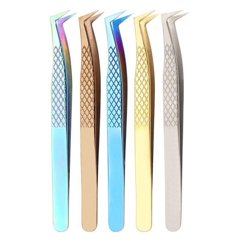 Grafting Eyelash Special Tweezers | High Precision Fish Pattern Olecranon Tweezers, Stainless Steel Eyelash Tweezers by Glamour by Forerunner